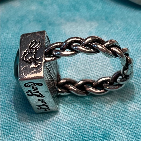 2252-RMT Antique Style Pioneer Spirit Silver & Turquoise Color Setting - Picture 7 of 16